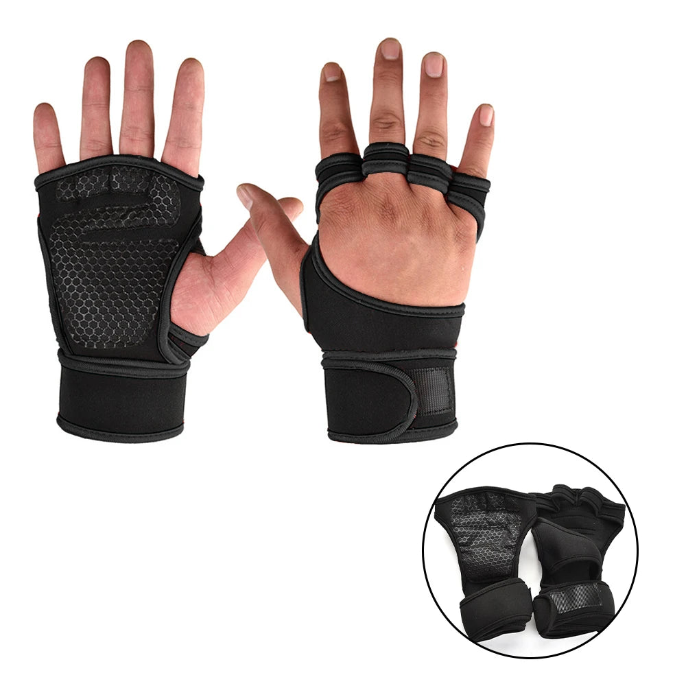 KZ GEAR Elite Series Weightlifting Gloves with Integrated Wrist Support