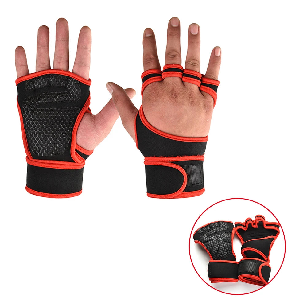 KZ GEAR Elite Series Weightlifting Gloves with Integrated Wrist Support