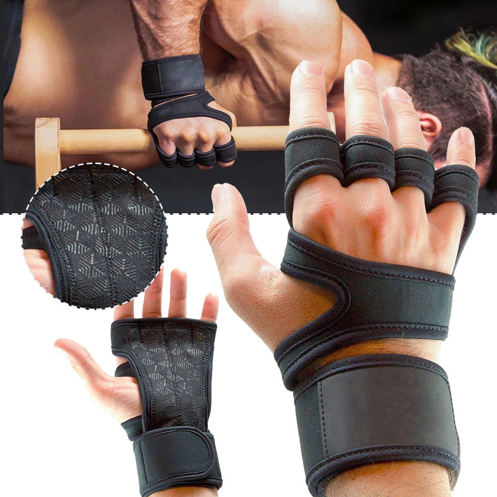 KZ GEAR Elite Series Weightlifting Gloves with Integrated Wrist Support