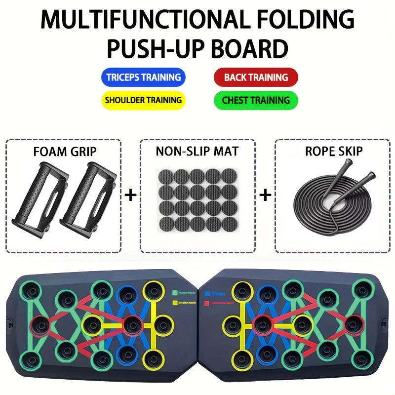 Ultimate 24-in-1 Multi-Angle Foldable Push-Up Board