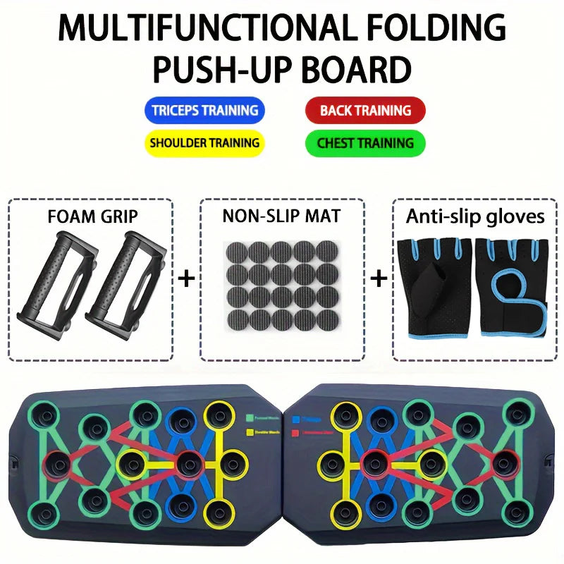 Ultimate 24-in-1 Multi-Angle Foldable Push-Up Board