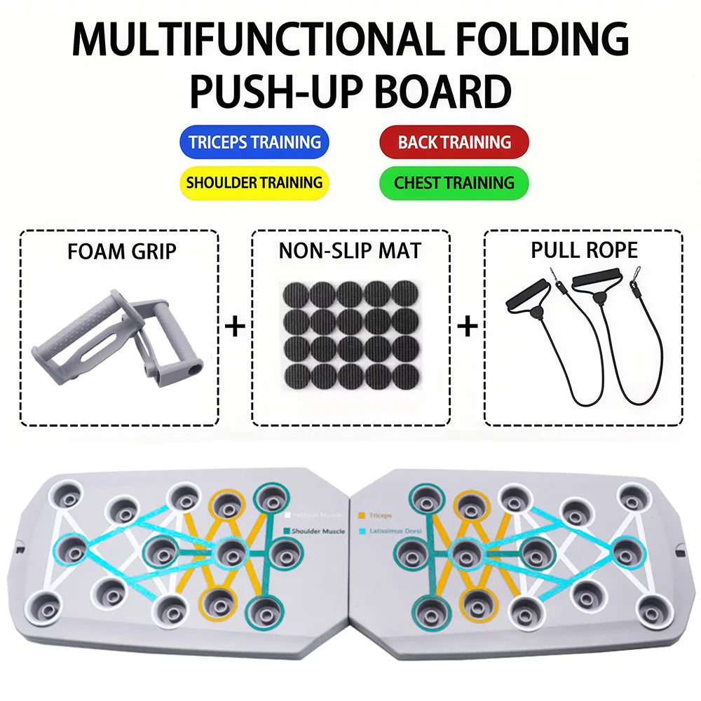 Ultimate 24-in-1 Multi-Angle Foldable Push-Up Board