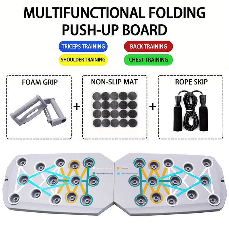 Ultimate 24-in-1 Multi-Angle Foldable Push-Up Board