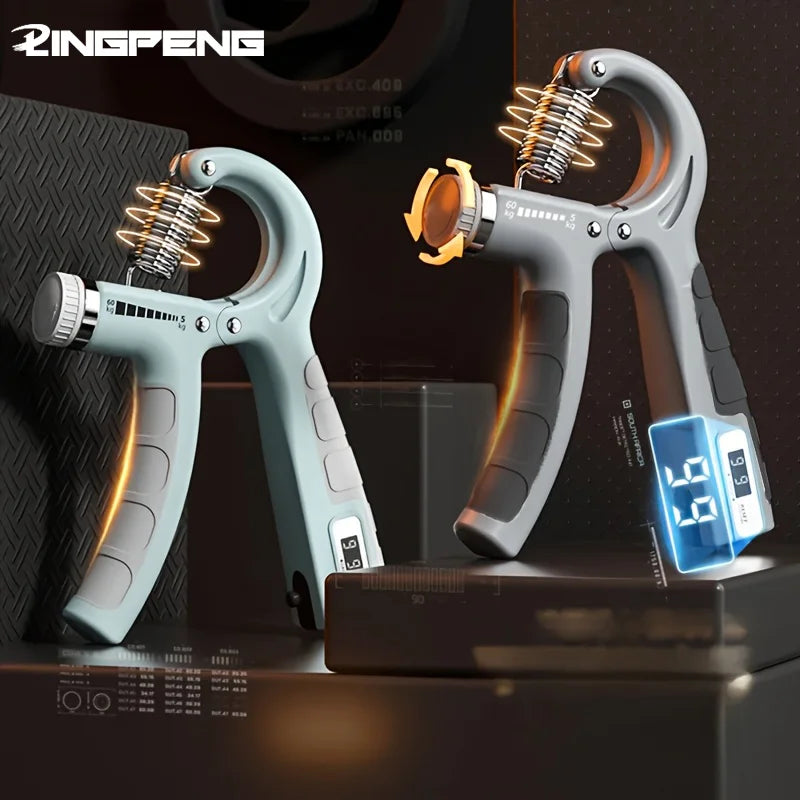 Adjustable Professional Hand Grip Strengthener (5-60kg) with Mechanical Counter