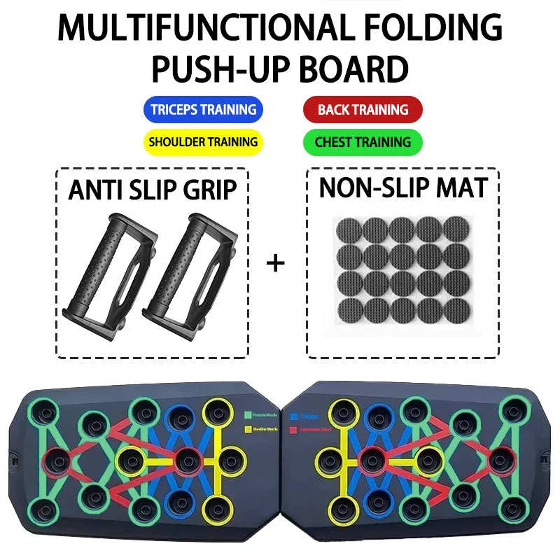 Ultimate 24-in-1 Multi-Angle Foldable Push-Up Board