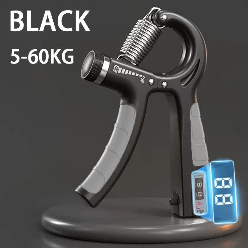 Adjustable Professional Hand Grip Strengthener (5-60kg) with Mechanical Counter