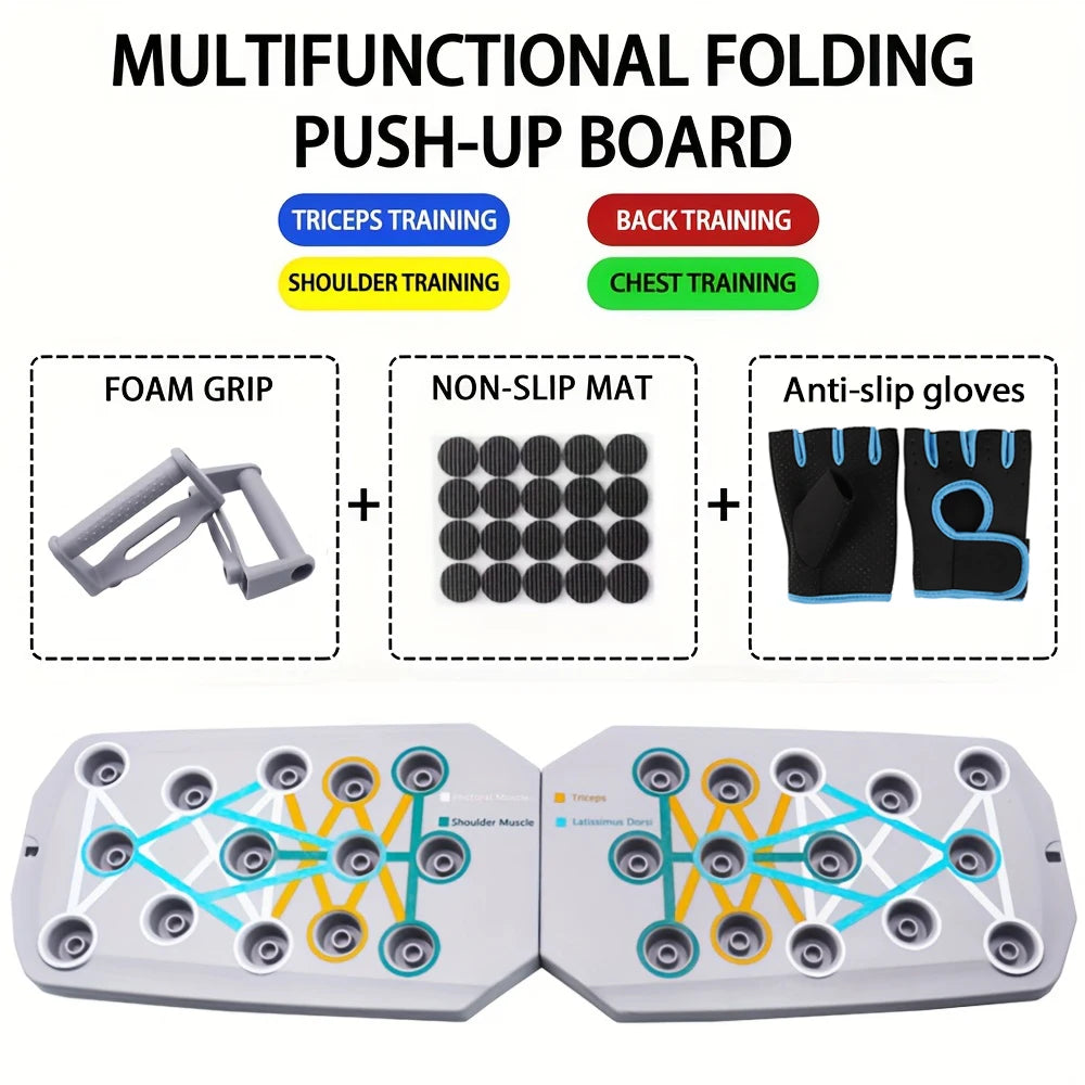 Ultimate 24-in-1 Multi-Angle Foldable Push-Up Board