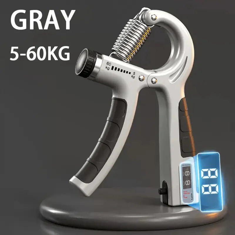 Adjustable Professional Hand Grip Strengthener (5-60kg) with Mechanical Counter