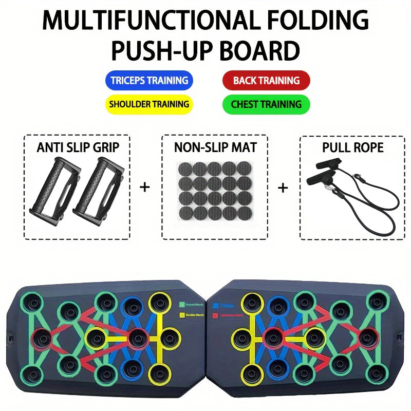 Ultimate 24-in-1 Multi-Angle Foldable Push-Up Board