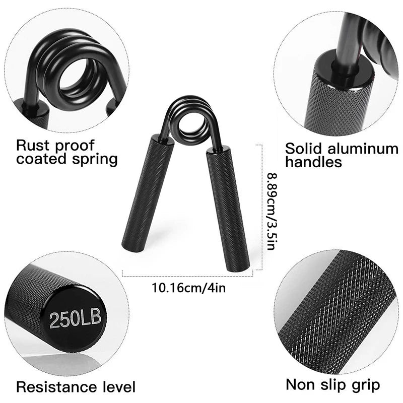 Professional Heavy-Duty Metal Hand Gripper (100lb - 350lb)